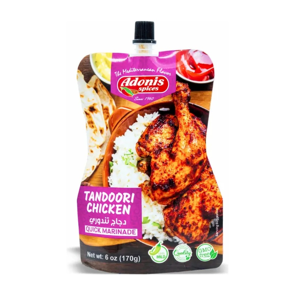 Adonis Tandoori Chicken Marinade Pouch 10x6