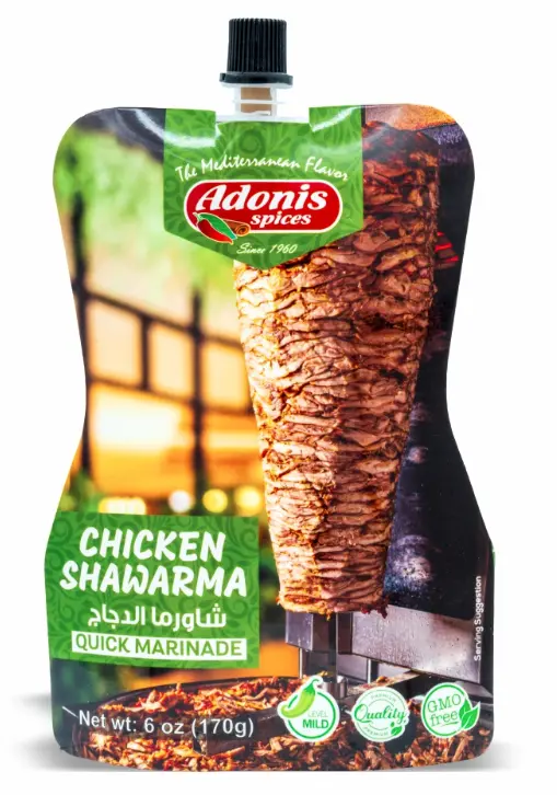 Adonis Chicken Shawarma Marinade Pouch 10x6oz