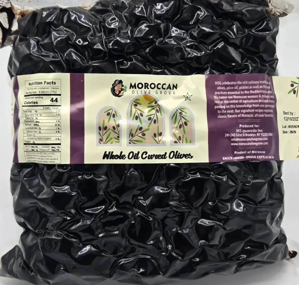 Whole Oil Cured Olives 10x1KG