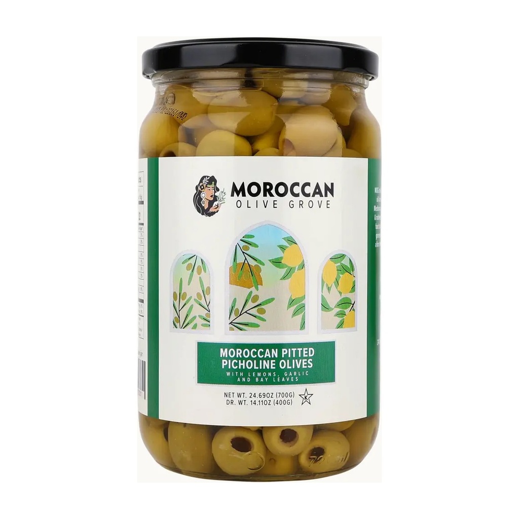 Moroccan Picholine Olives 8x26.24oz