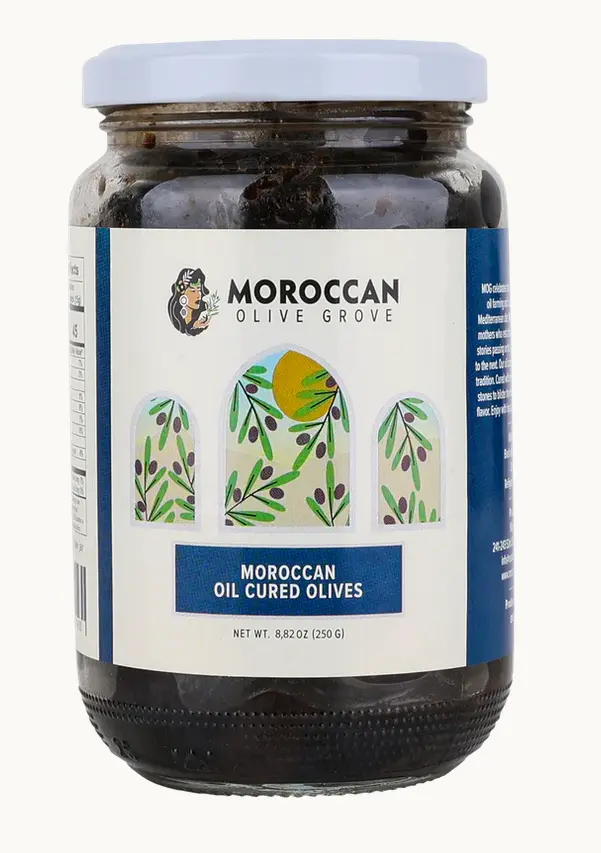 Oil Cured Moroccan Olives 7oz.