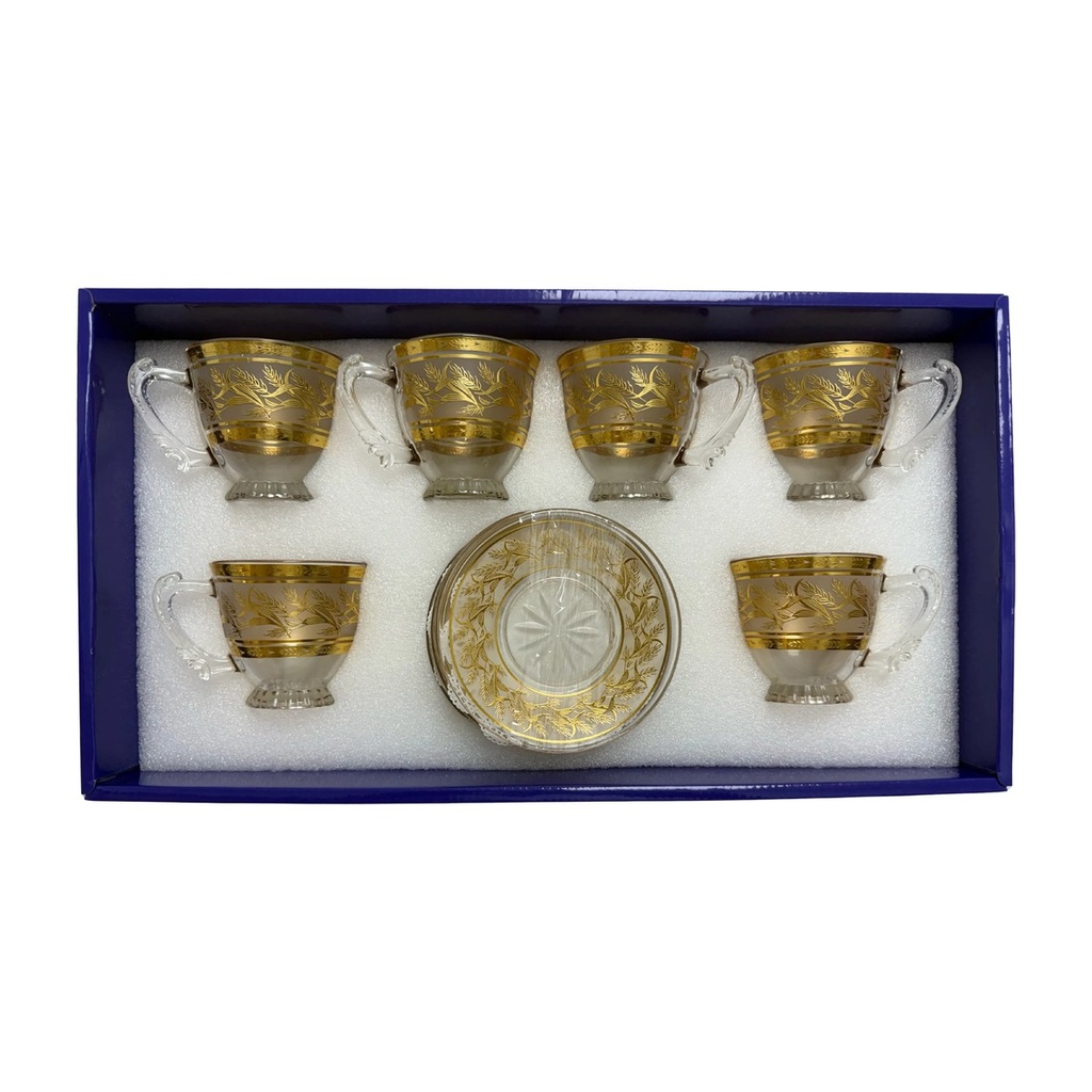 Golden Wheat Tea Cup, Set of 6
