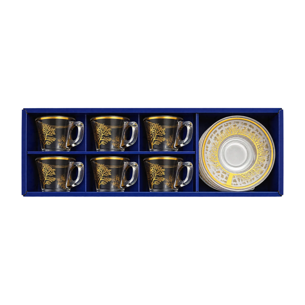 Golden Tree Tea Cup, Set of 6