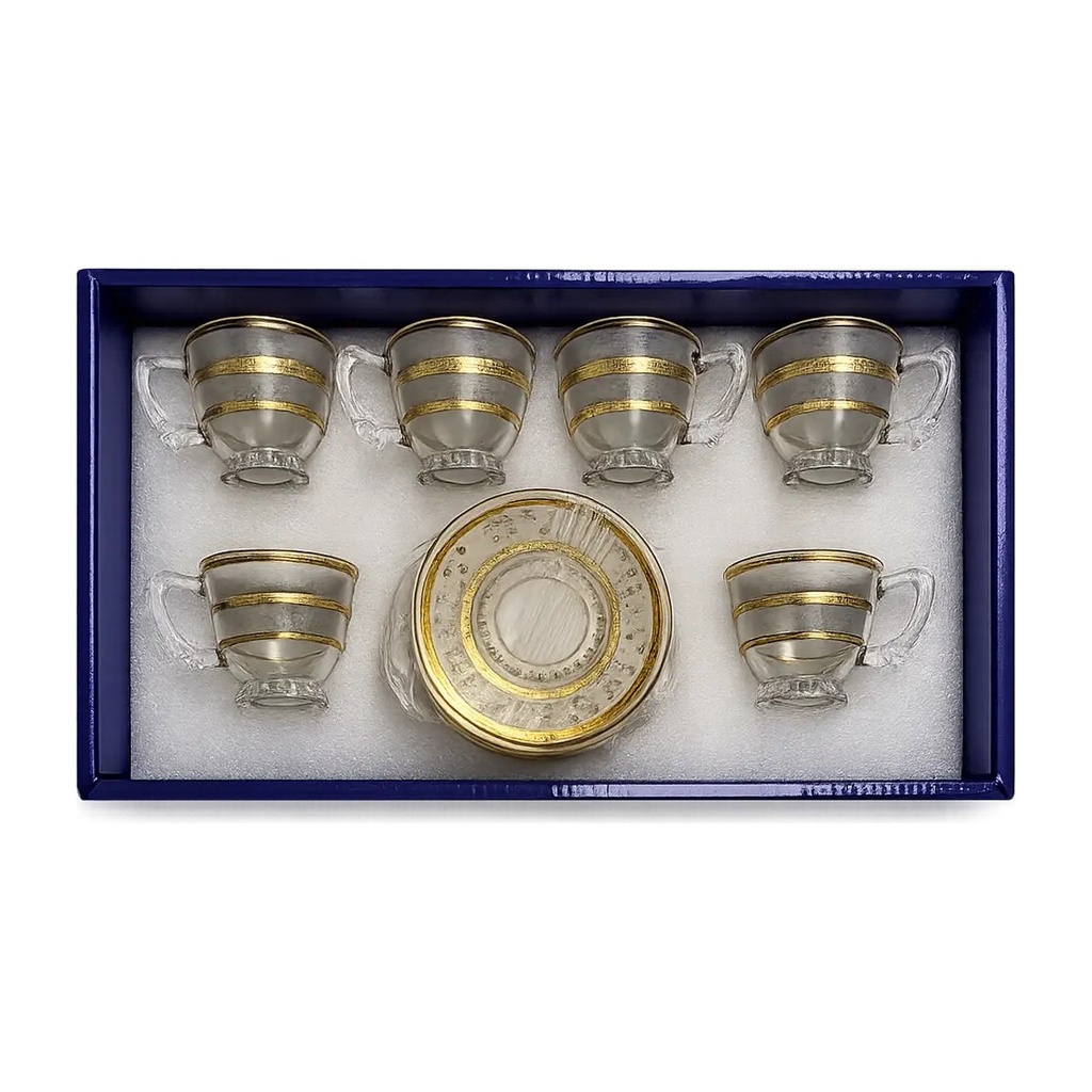 Small Gold Stripped Tea Cup - Set of 6