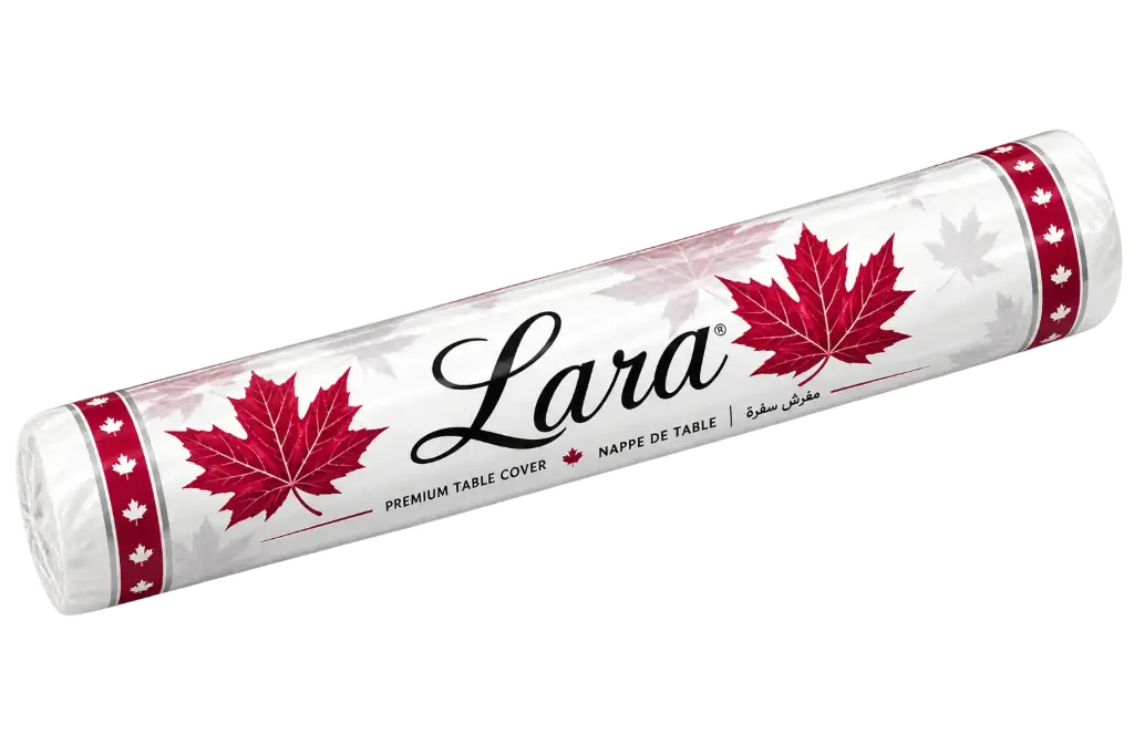 Table Cover (Lara) (RED) 15 Roll - 25Pcs