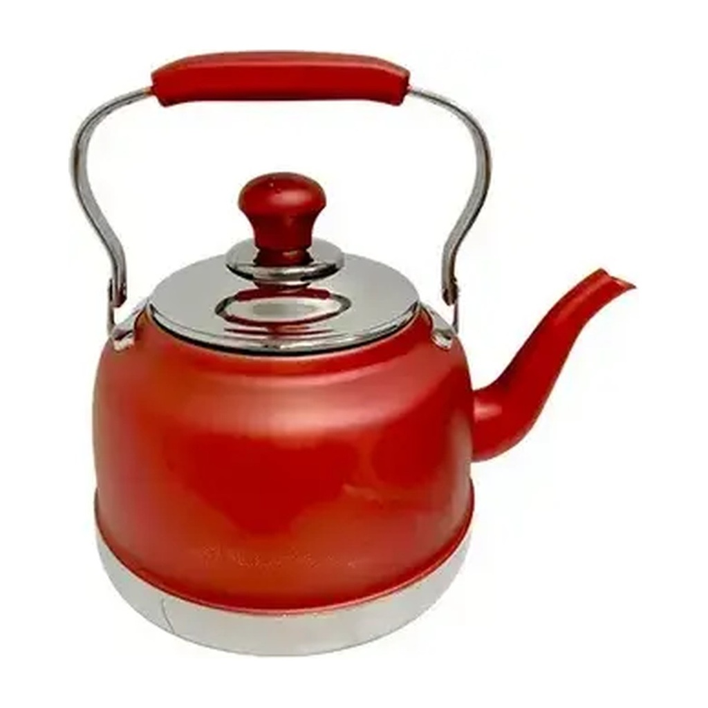Tea Pot Stainless - Red 1.5L