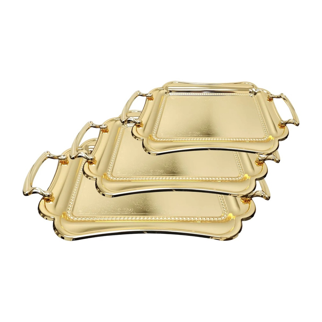 Tray Stainless 3Pcs - (T1528)
