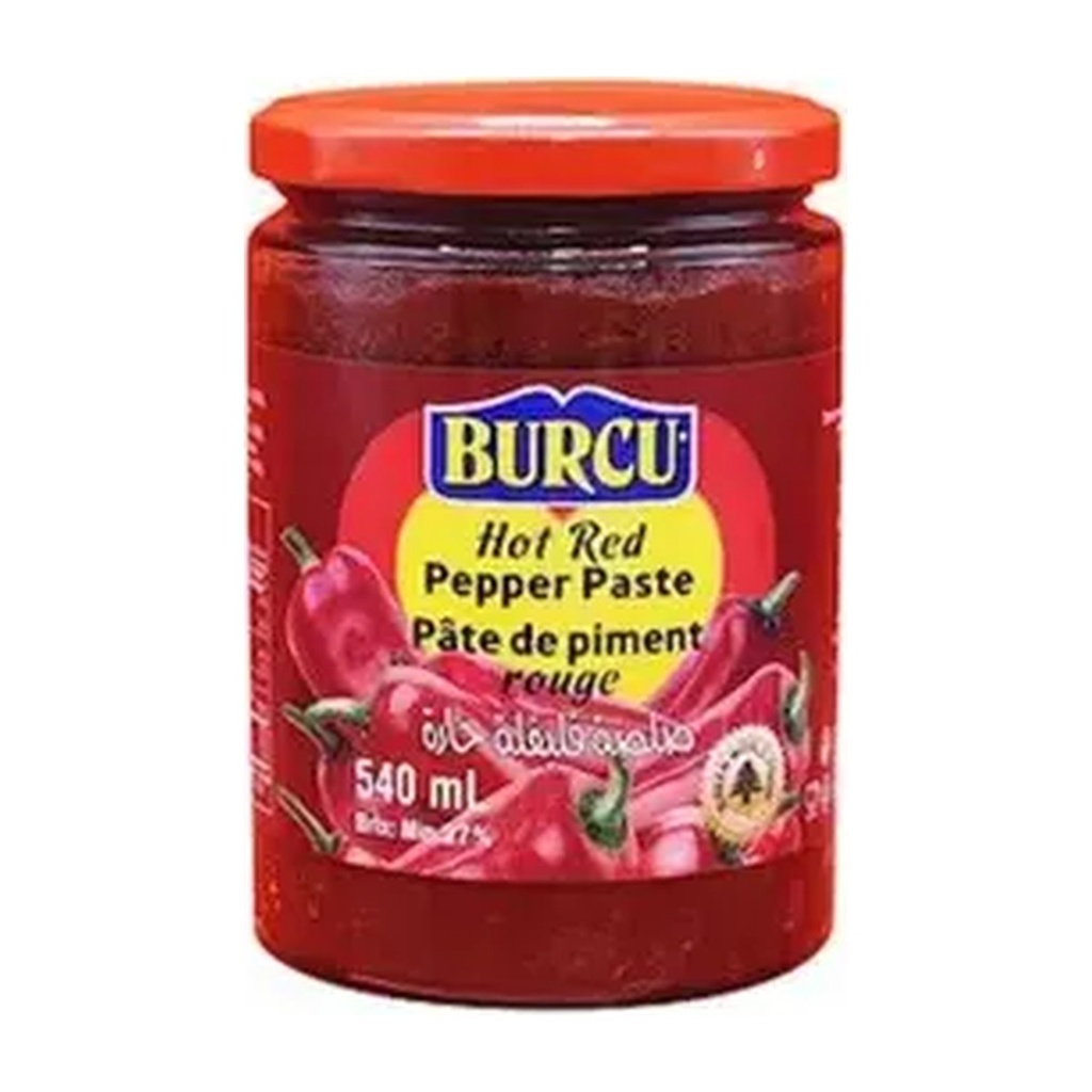 Pepper Paste Hot In Glass Burcu (Turkey) 12x600g