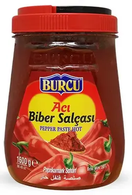 Pepper Paste Hot In Plastic Jar (Burcu) 6x1600G