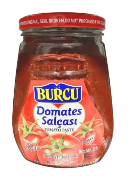 Tomato Paste Burcu In Glass  (Turkey) 6x1500g