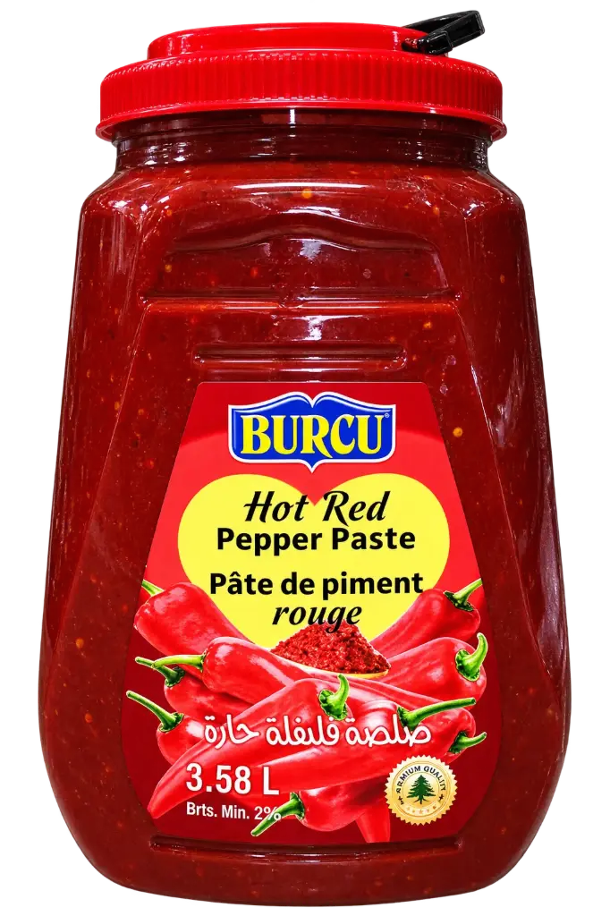 Pepper Paste Hot In Plastic Jar Hot (Burcu) 4x4200G