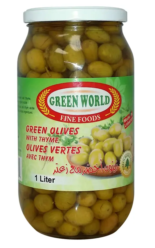 Green Olives w/Thyme (GW) 12x1L