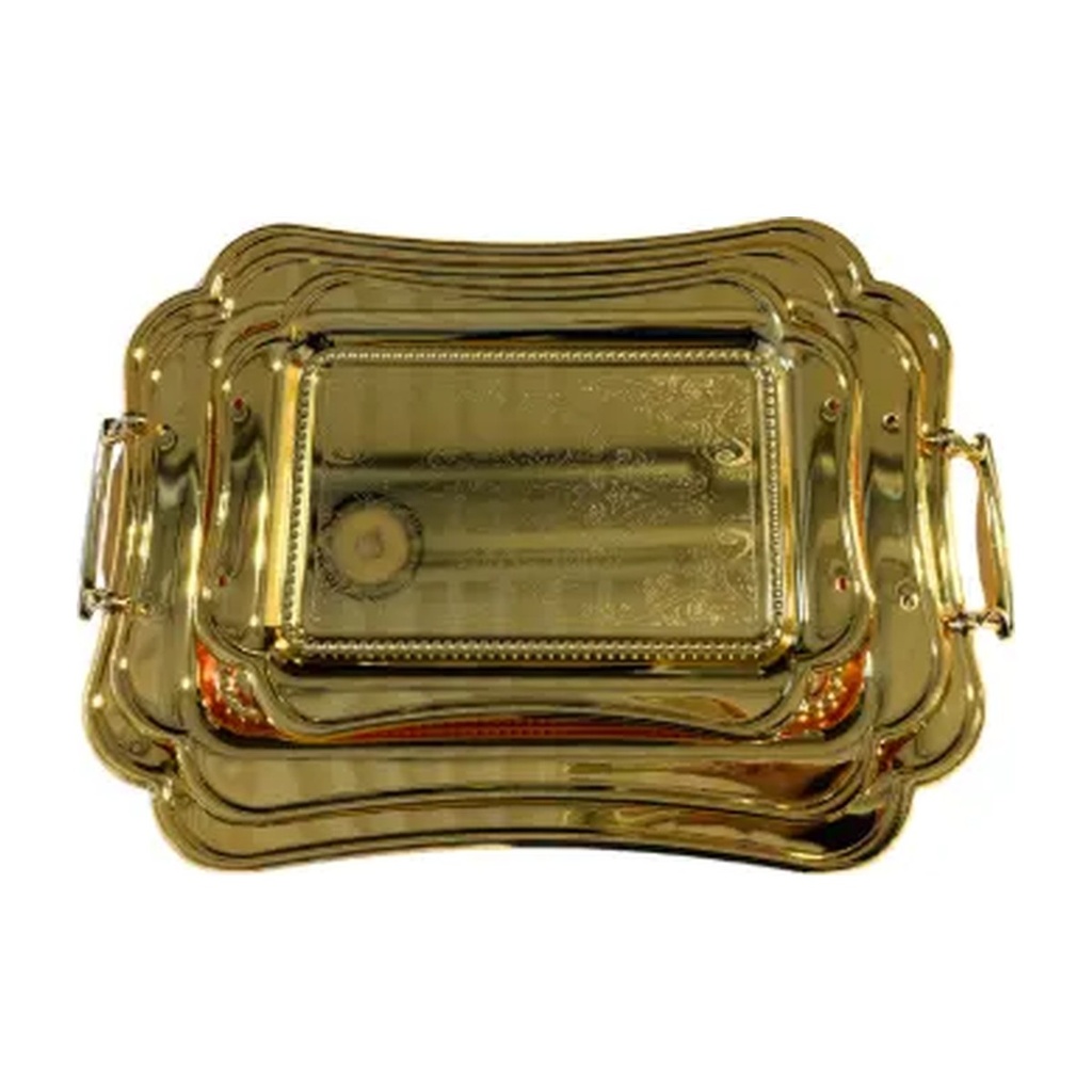 Stainless Trays Set - 3Pcs 