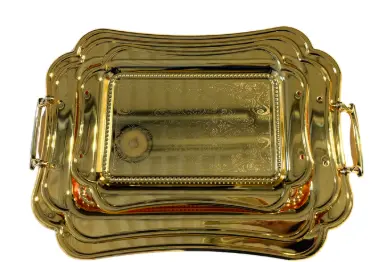 Stainless Trays Set - 3Pcs 