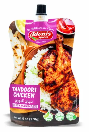 [60-809-1] Adonis Tandoori Chicken Marin Pouch 10x6