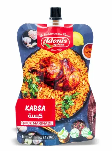 [60-810-1] Adonis Kabsa Spices Marinade Pouch 10x6