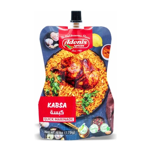 [60-810-1] Adonis Kabsa Spices Marinade Pouch 10x6