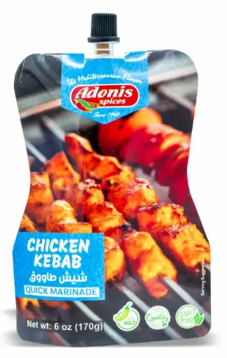 [60-816-1] Adonis Chicken Kebab Marinade Pouch 10x6oz