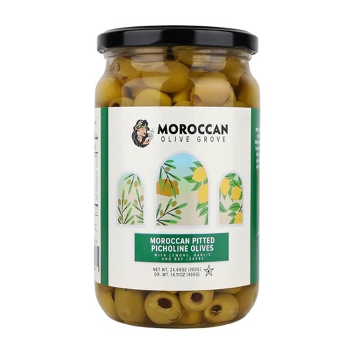 [000142] Moroccan Picholine Olives 8x24.69oz