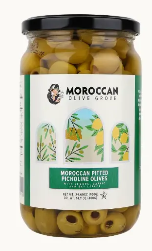 [000143] Moroccan Picholine Olives 8x26.24oz