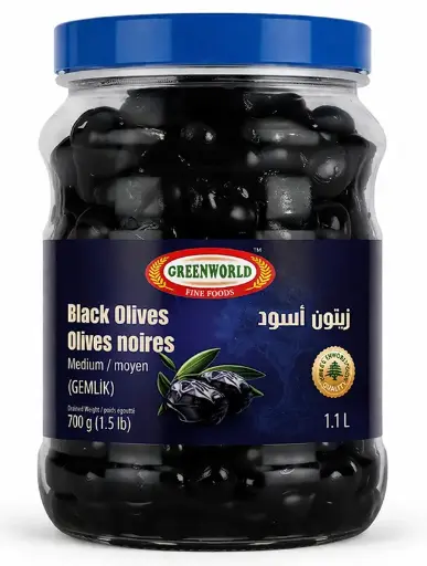 [101245] Black Olives Gemlic Medium GW 6X700G