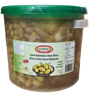 [104048] Green Kalamata Olives GW 7KG