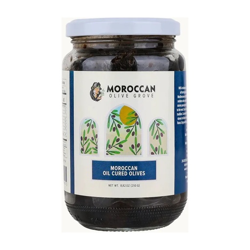 [000145] Oil Cured Moroccan Olives 7oz.