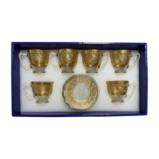 [917532] Golden Wheat Tea Cup, Set of 6
