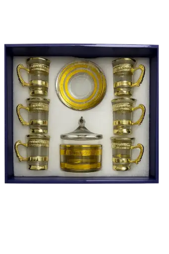 [918638] Royal Gold Tea Cup, Set of 6