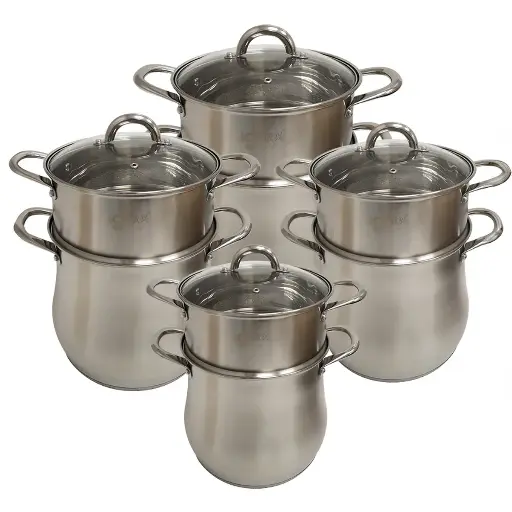 [906505] Cooking Pot [Couscous] Set [22/24/26/28CM] (532-2)