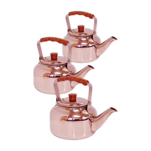 [901586] Tea Pots Set of 3 - Rose Gold