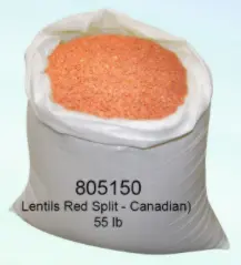 [805150] Lentils Red Split 55lb