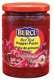 [225347] Pepper Paste Hot In Glass Burcu (Turkey) 12x600g