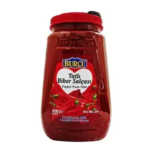 [225156] Pepper Paste Mild In Plastic Jar Sweet (Burcu) 4x4200G